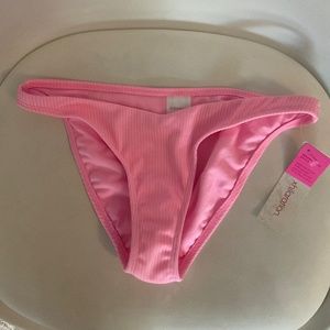 Xhilaration Pink Ribbed Bikini Bottoms